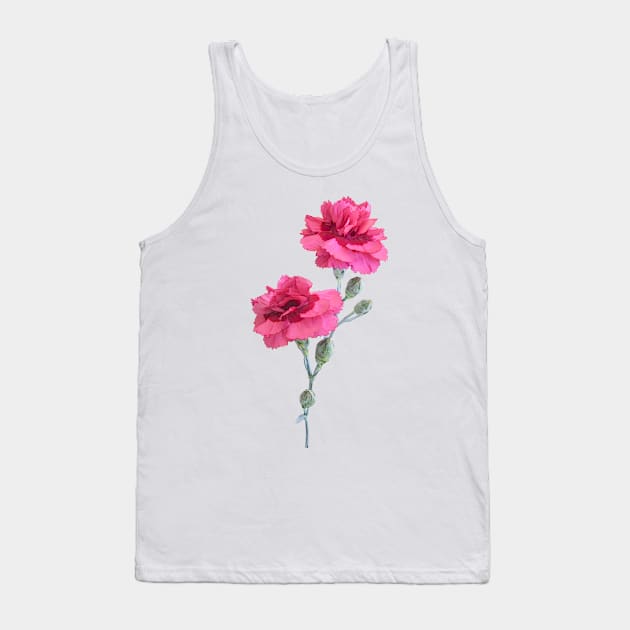 Pink Carnations Tank Top by PhotoArts